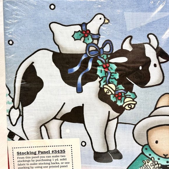 Vintage Daisy Kingdom Holiday Stocking Panel & Instruction #3435 (1990) - Picture 6 of 8